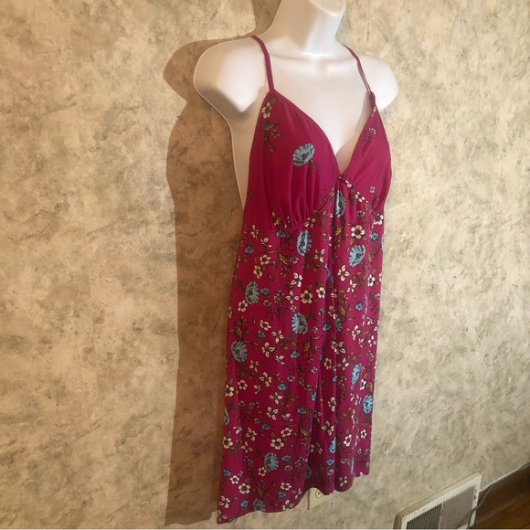 Secret Treasures Floral-Lace Back Nightgown - Picture 7 of 11